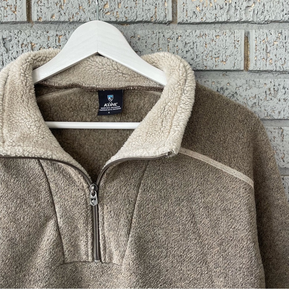 Kuhl Europa 1/4 Zip Pullover Oatmeal Tan Size Large - Picture 4 of 7